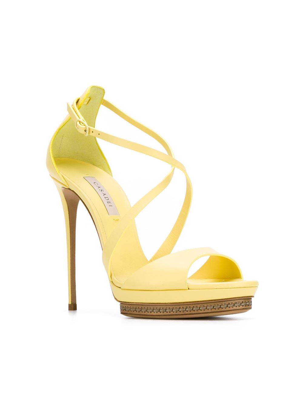 lace up heels yellow